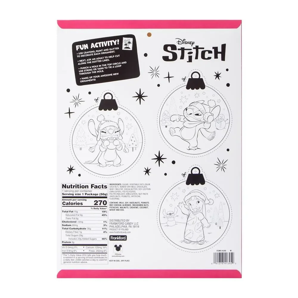 🔥Disney Stitch Merry Stitchmas Holiday Countdown Calendar 1.76oz BNWT🔥